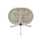 International Concepts Round 36 in Rd Top Pedestal Table, 12 in Leaf, 34.9 inH, Adjustable Height, Unfinished, 36 in W, Wood K-36RXT-6B - alternate 3